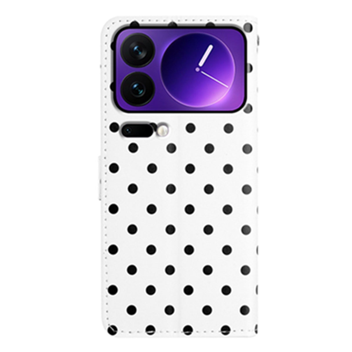 EIDERWOOD Xiaomi 17 Pro Max Kunstlæder Flip Mobil Cover m. Polka Design - Hvid