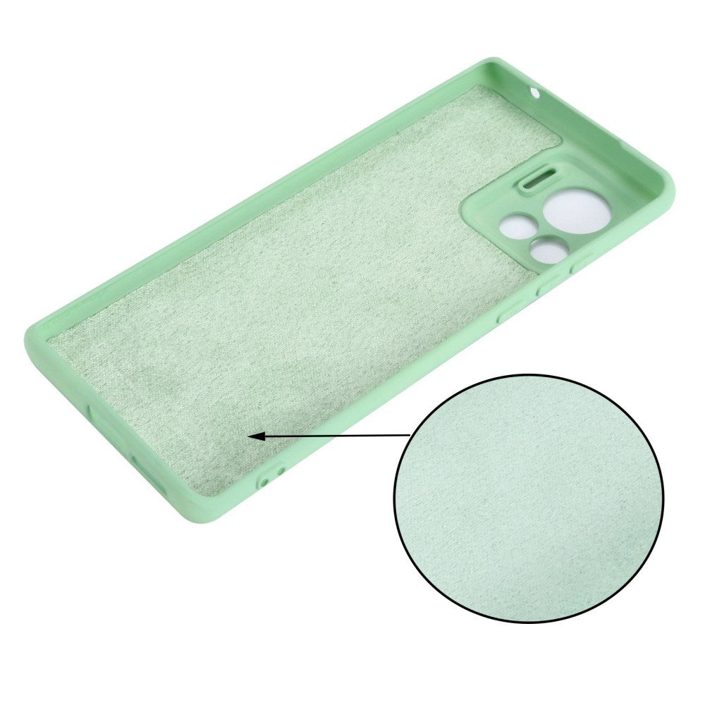 EIDERWOOD Motorola Edge 30 Ultra Liquid Silikone Mobil Cover m. Strop - Grøn