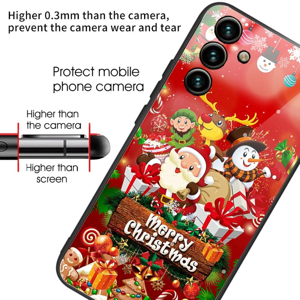Samsung Galaxy A14 (5G) Jule Mobil Cover m. Glasbagside - Merry Christmas