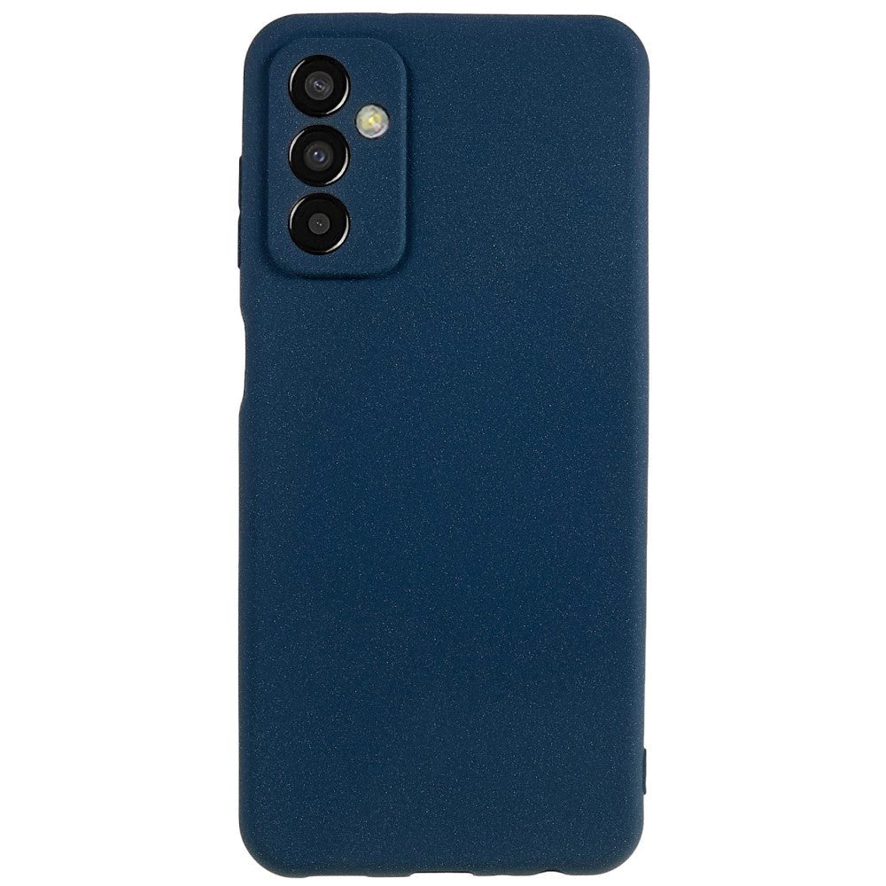 Samsung Galaxy M13 Mat Fleksibelt Plastik Mobil Cover - Blå