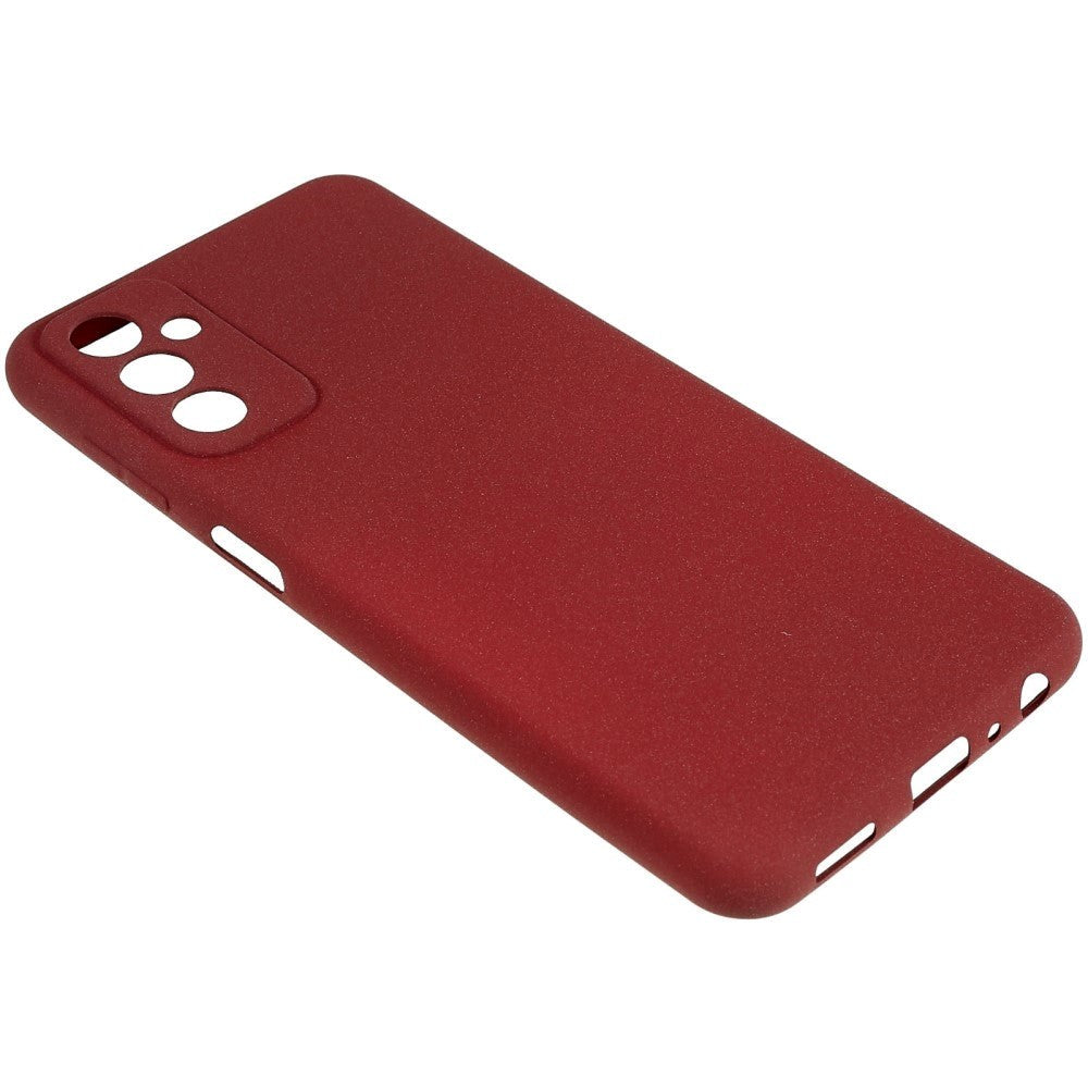 Samsung Galaxy M13 Mat Fleksibelt Plastik Mobil Cover - Vinrød