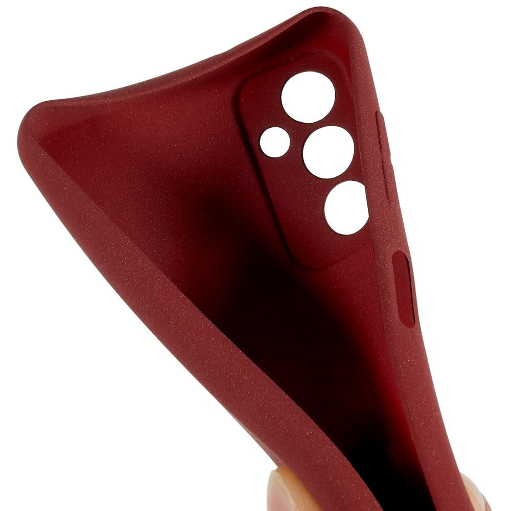 Samsung Galaxy M13 Mat Fleksibelt Plastik Mobil Cover - Vinrød