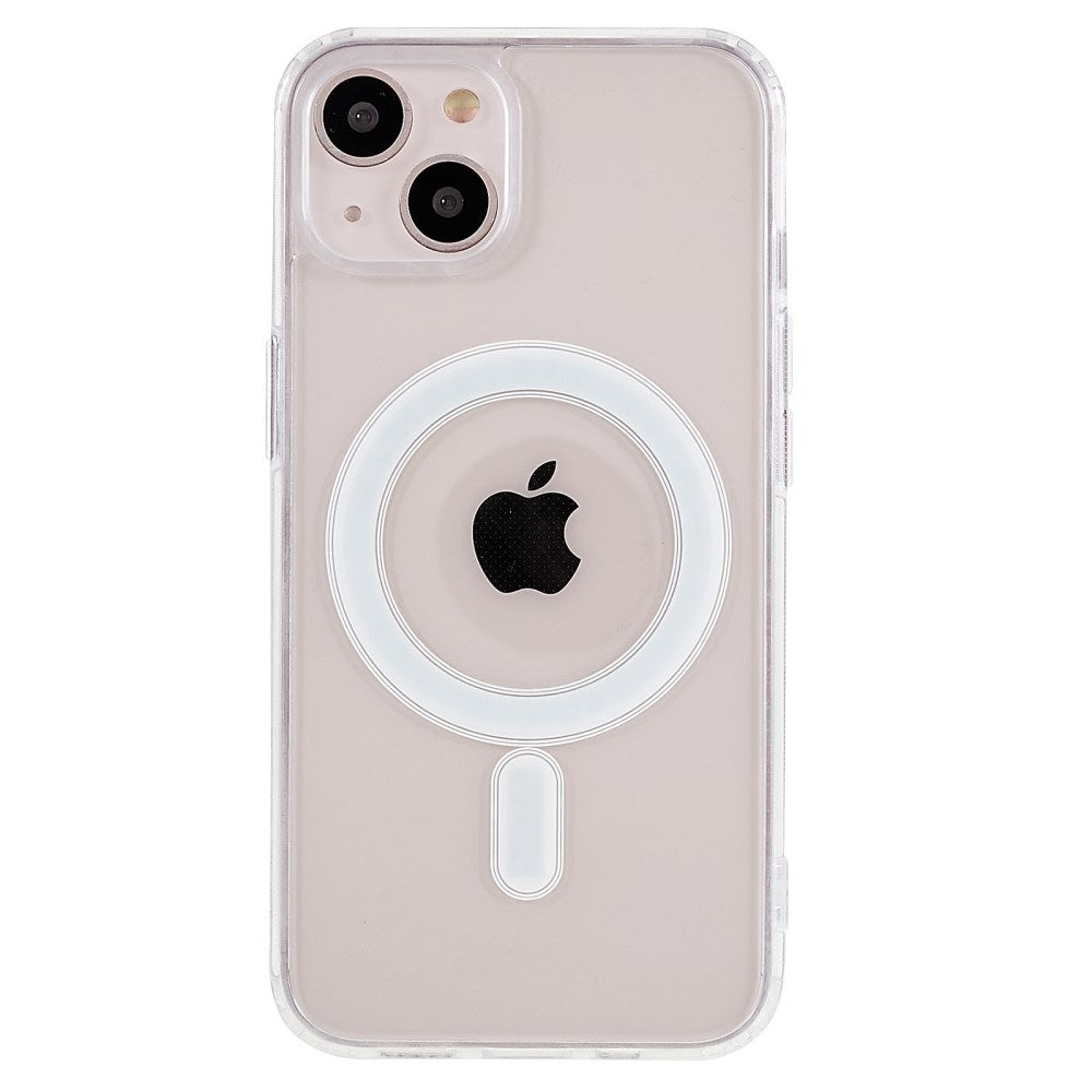 EIDERWOOD iPhone 13 Hybrid Plast Mobil Cover - MagSafe Kompatibel - Gennemsigtig / Hvid