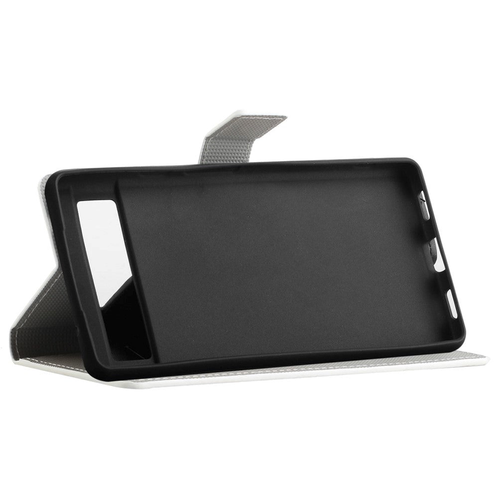 Google Pixel 7A Læder Mobil Cover m. Pung & Ståfunktion - Amerikansk Flag