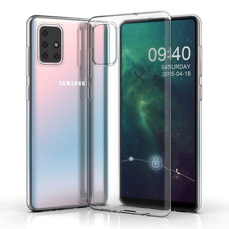 Samsung Galaxy A71 Fleksibelt Plastik Mobil Cover - Gennemsigtig