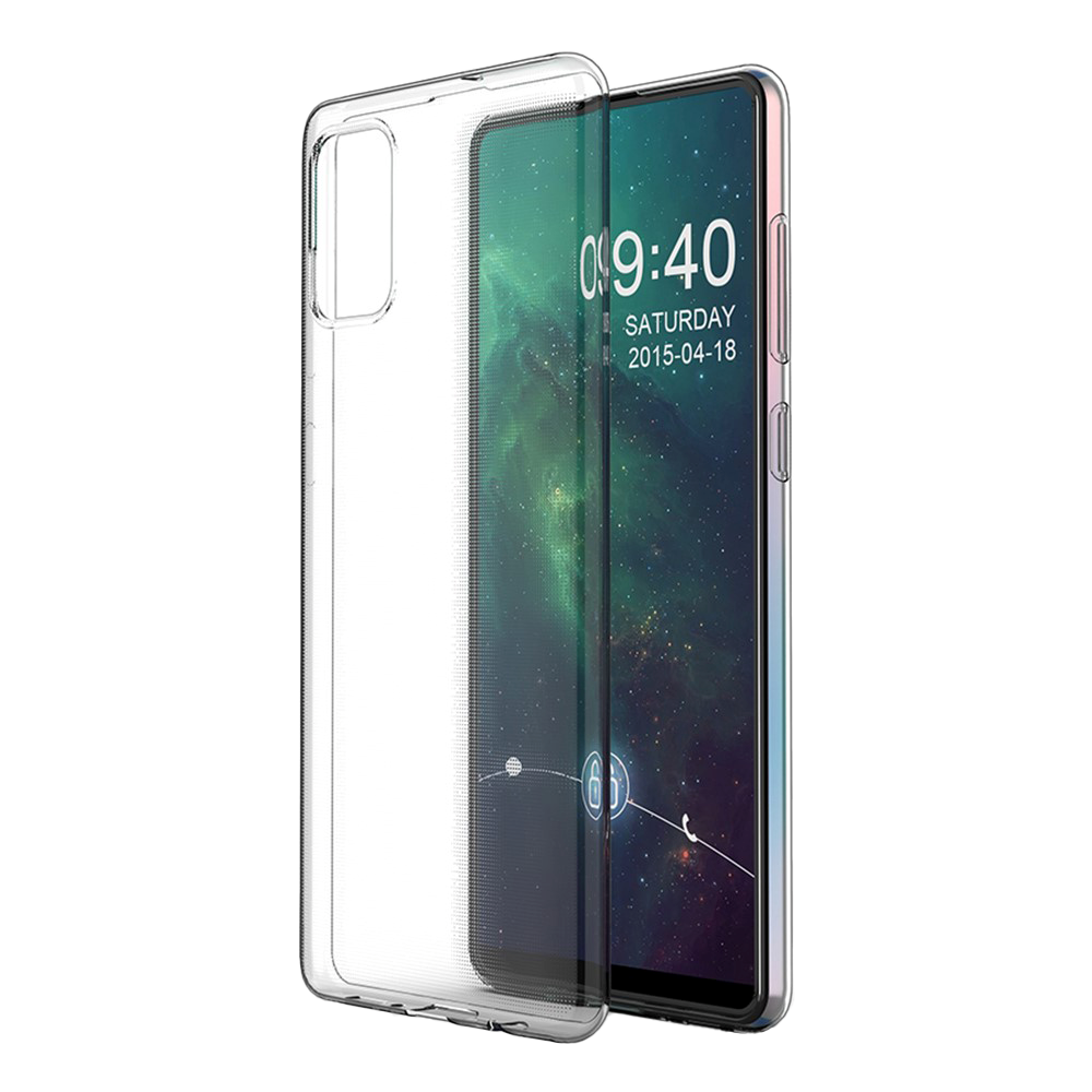 Samsung Galaxy A71 Fleksibelt Plastik Mobil Cover - Gennemsigtig