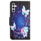 Samsung Galaxy A54 (5G) Læder Mobil Cover m. Pung - Sommerfugle