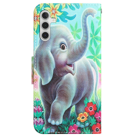 Samsung Galaxy A54 (5G) Læder Mobil Cover m. Pung - Elefant