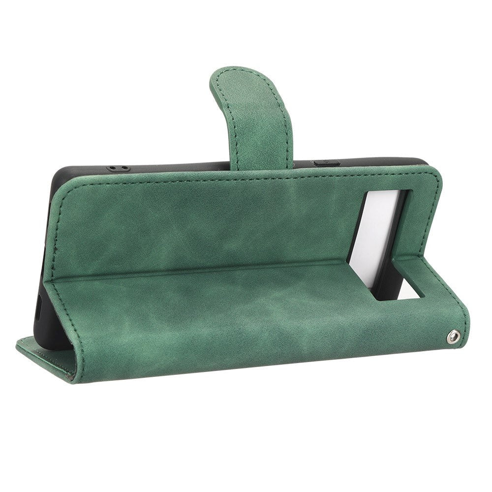 Google Pixel 7A Læder Mobil Cover m. Kortholdere - Grøn