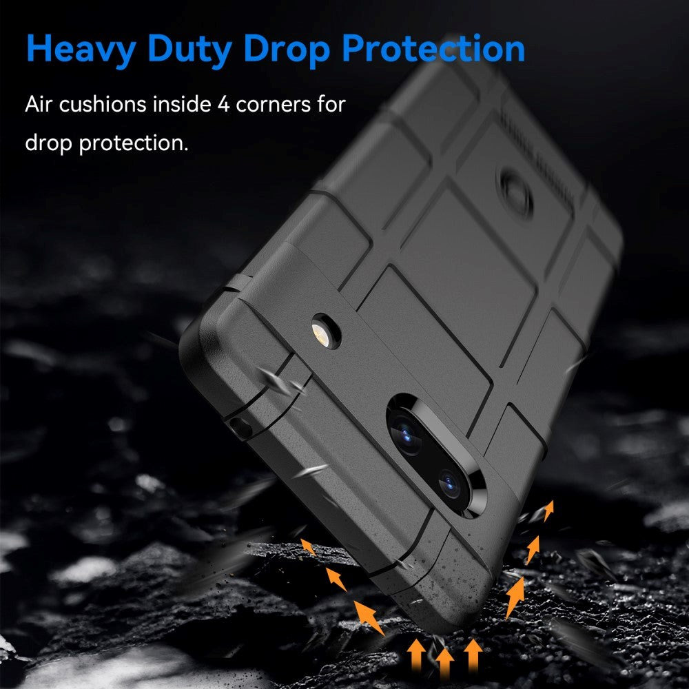Google Pixel 7A Rugged Shield Series Håndværker Mobil Cover - Sort