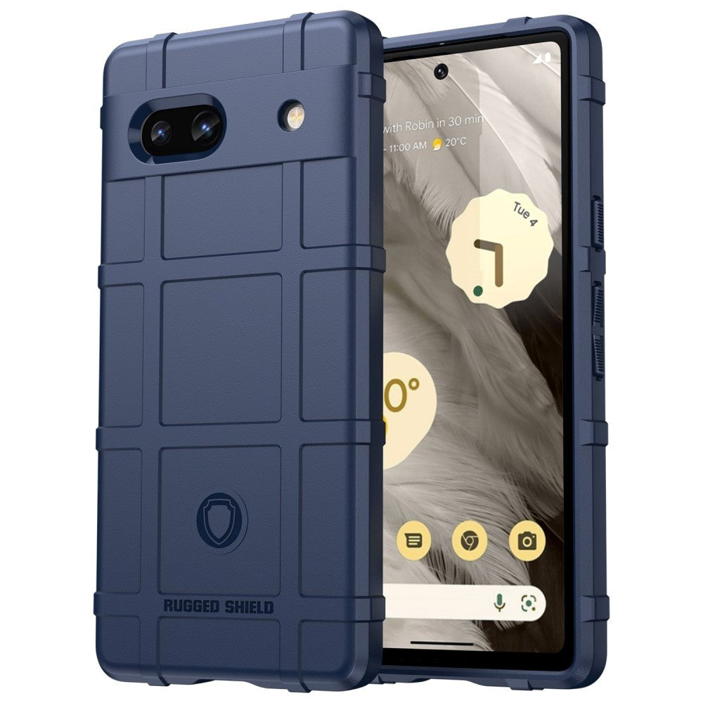 Google Pixel 7A Rugged Shield Series Håndværker Mobil Cover - Blå