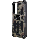 Samsung Galaxy A54 (5G) Hybrid Håndværker Mobil Cover m. Kickstand & Magnet - Army Grøn