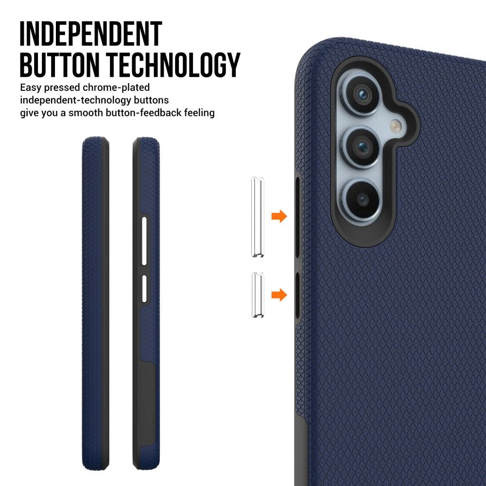 Samsung Galaxy A54 (5G) Hybrid Håndværker Bagside Cover- Blå