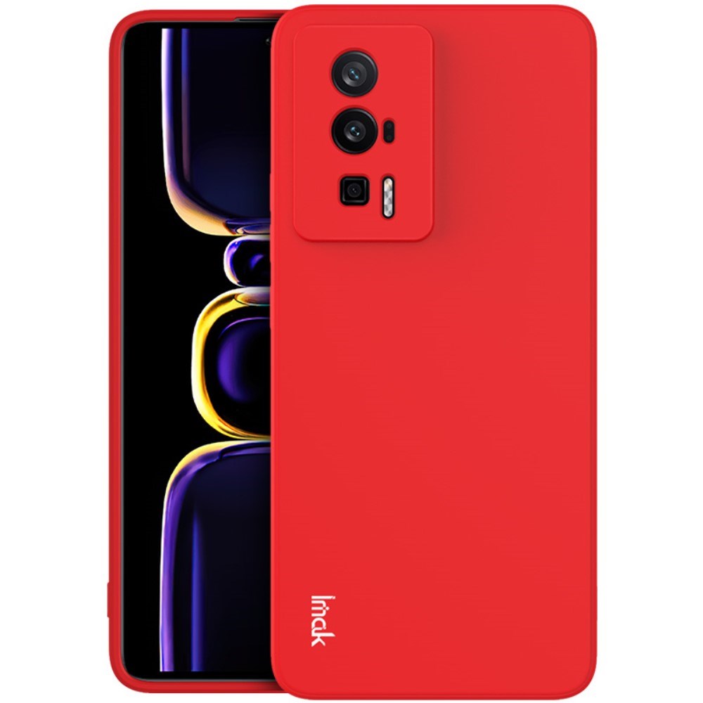 IMAK Xiaomi Poco F5 Pro UC-4 Series Fleksibel Plastik Bagside Cover - Rød