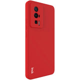 IMAK Xiaomi Poco F5 Pro UC-4 Series Fleksibel Plastik Bagside Cover - Rød