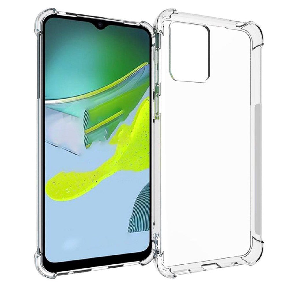 Motorola Moto E13 Shock-Proof Fleksibelt Plastik Mobil Cover - Gennemsigtig