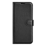 OnePlus 11 PU Litchi Læder Mobil Cover m. Pung - Sort