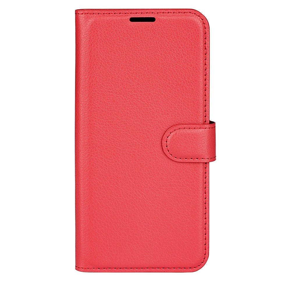 OnePlus 11 PU Litchi Læder Mobil Cover m. Pung - Rød