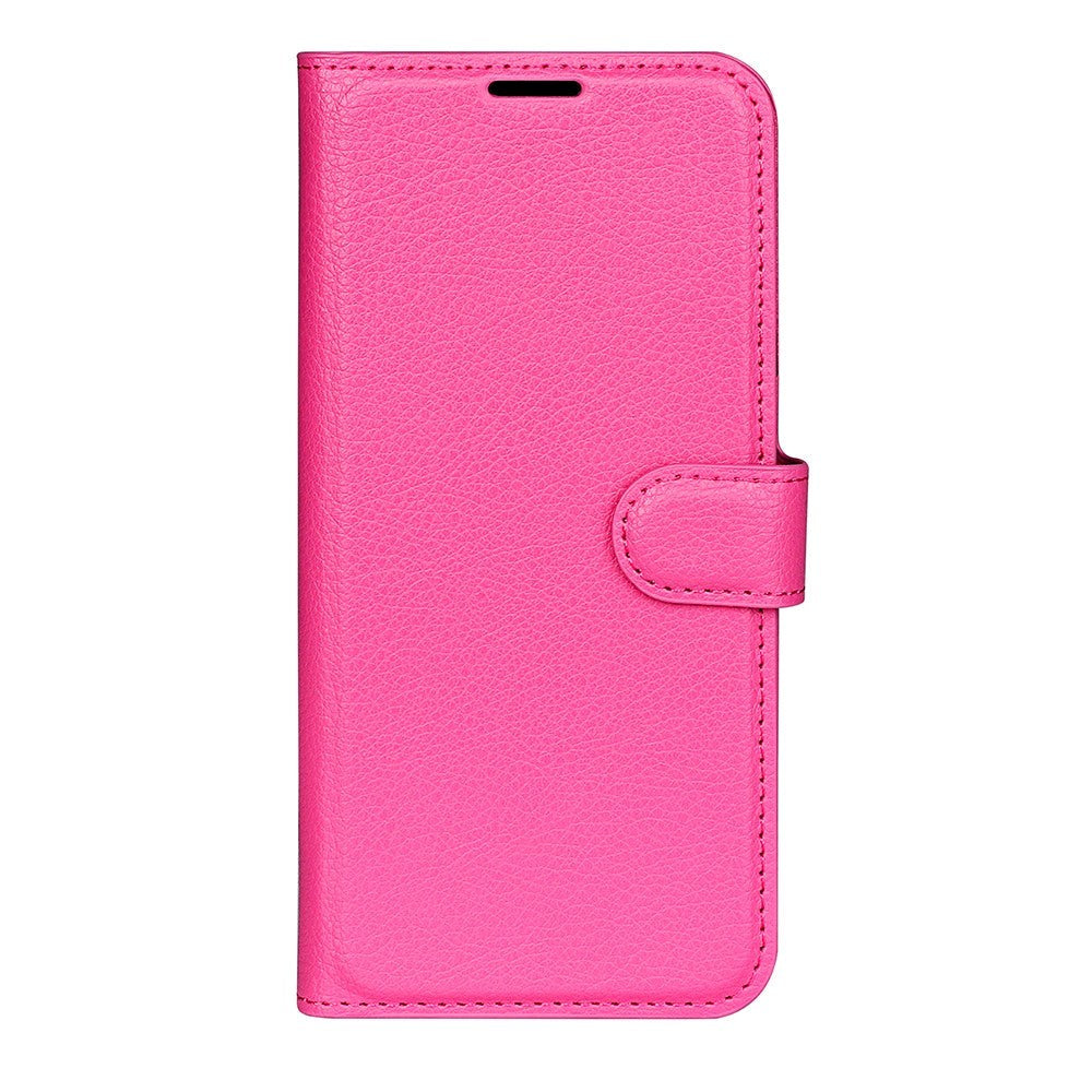 OnePlus 11 PU Litchi Læder Mobil Cover m. Pung - Pink