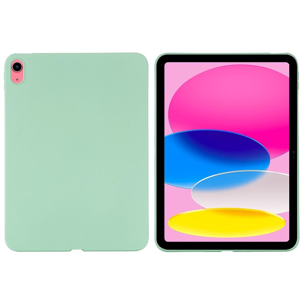 iPad 11" (2025) / iPad 10.9" (2024/2022) Liquid Silikone Shockproof Tablet Cover - Grøn
