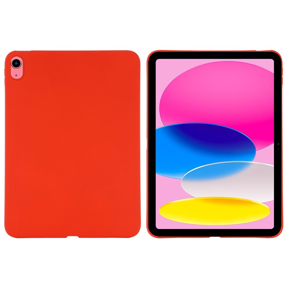 iPad 11" (2025) / iPad 10.9" (2024/2022) Liquid Silikone Shockproof Tablet Cover - Rød
