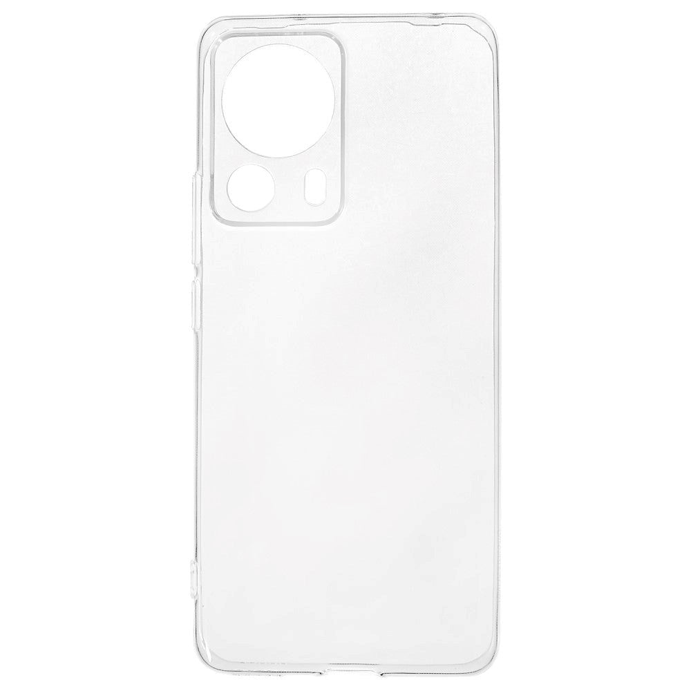 Xiaomi 13 Lite Fleksibelt Plastik Bagside Cover - Gennemsigtig