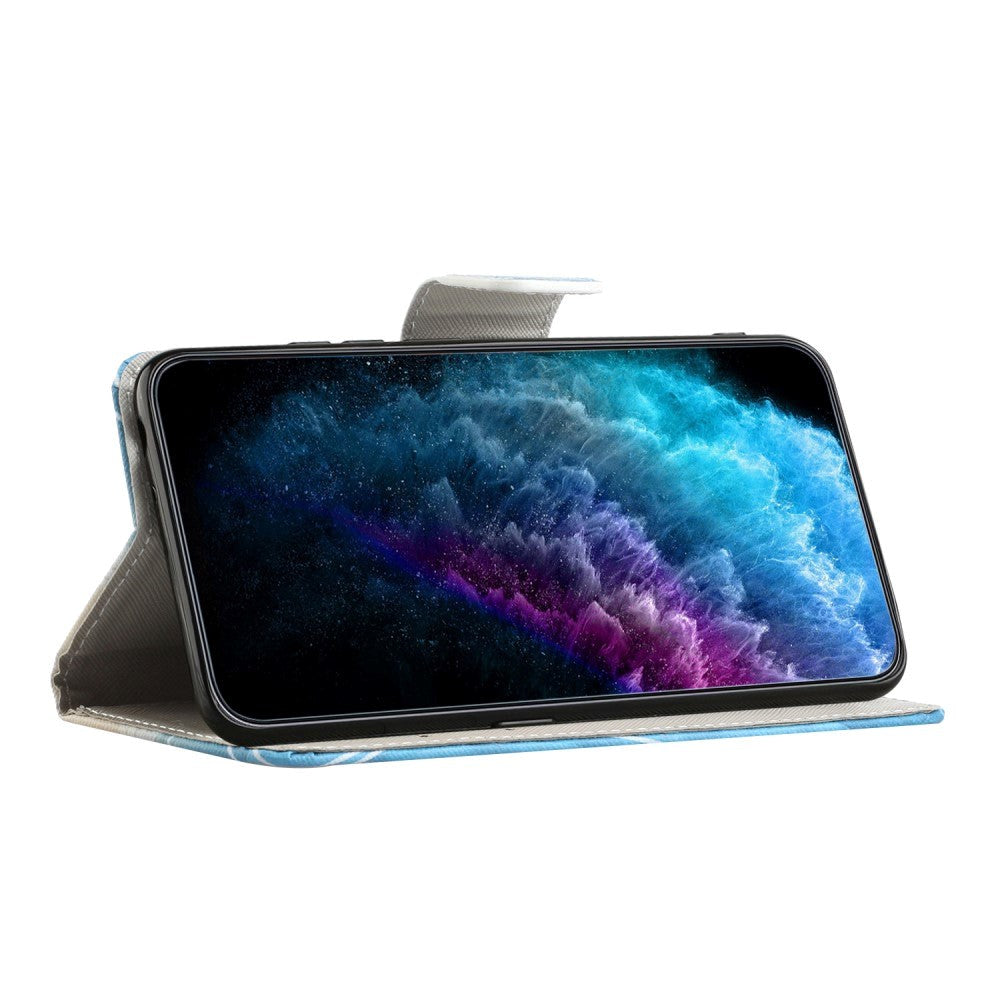 Samsung Galaxy A24 Læder Mobil Cover m. Pung & Ståfunktion - Ugler