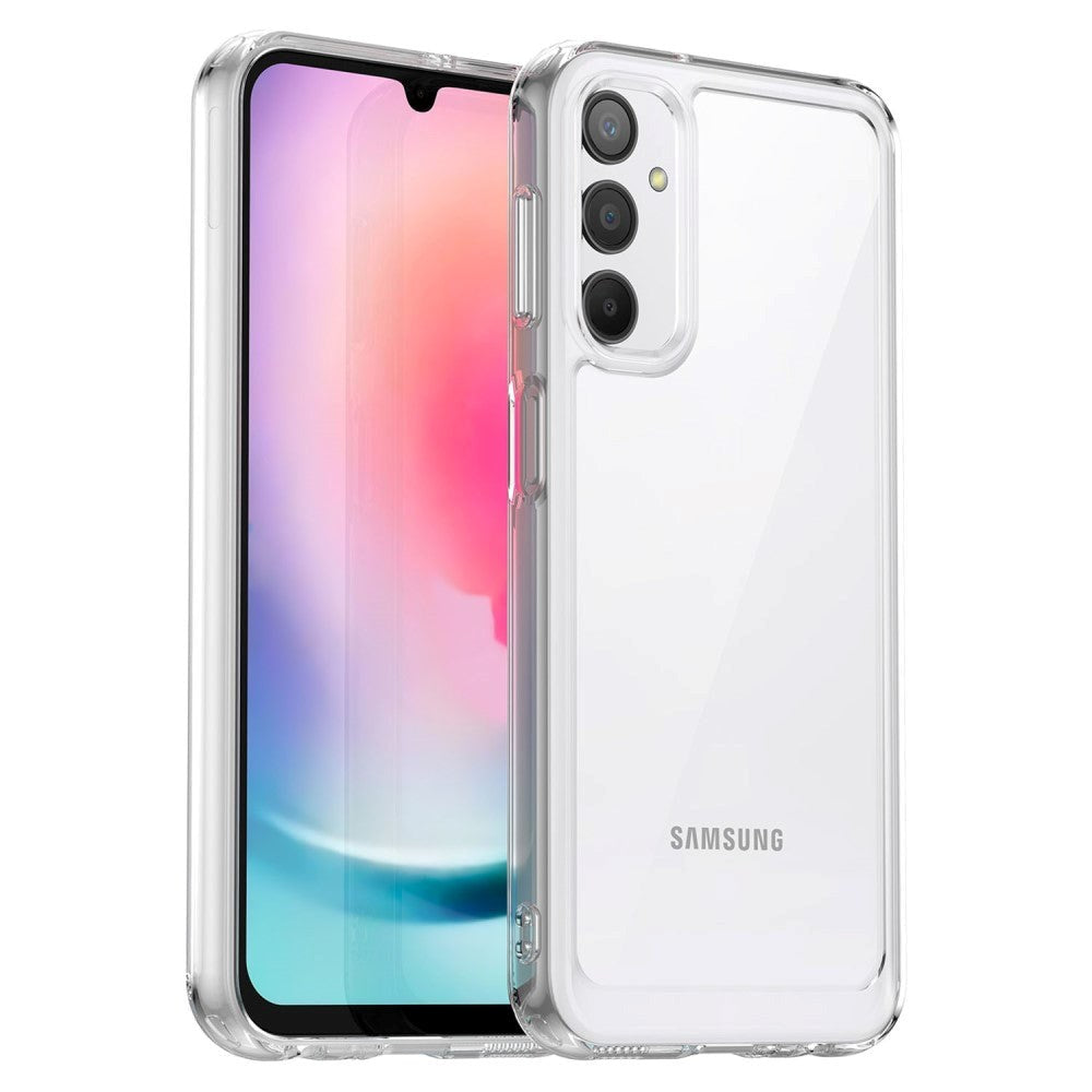 Samsung Galaxy A24 Mobil Cover Acrylic Combo - Gennemsigtig