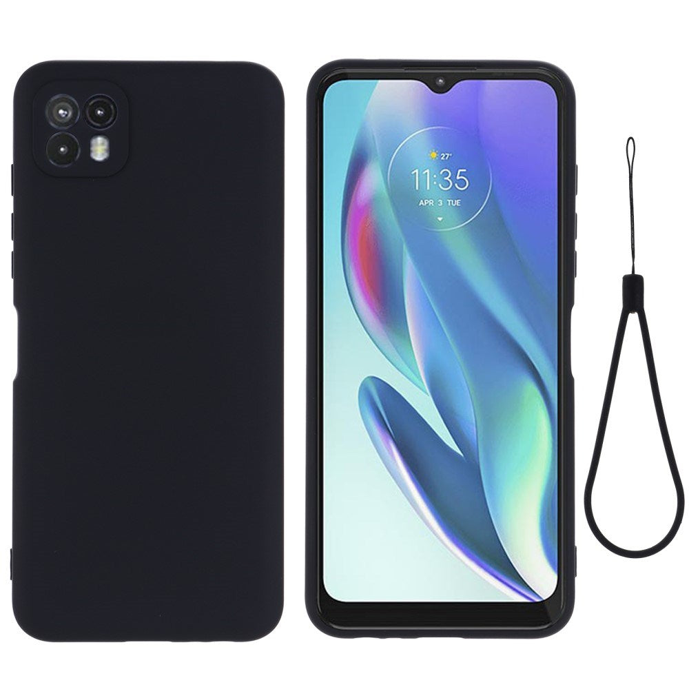 EIDERWOOD Motorola Moto G50 Liquid Silikone Mobil Cover m. Strop - Grøn
