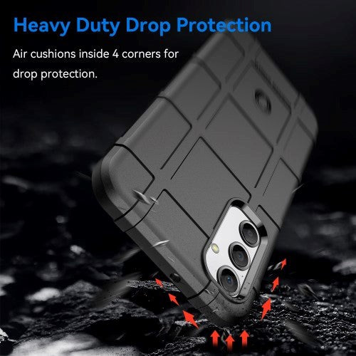 Samsung Galaxy A24 Rugged Shield Series Håndværker Mobil Cover - Sort