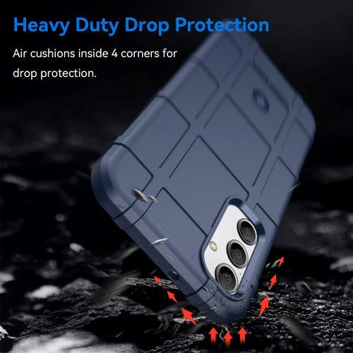 Samsung Galaxy A24 Rugged Shield Series Håndværker Mobil Cover - Blå