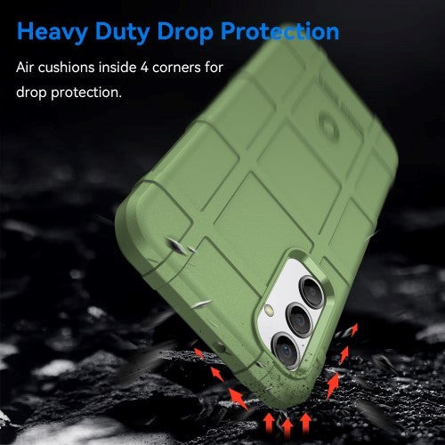 Samsung Galaxy A24 Rugged Shield Series Håndværker Mobil Cover - Grøn