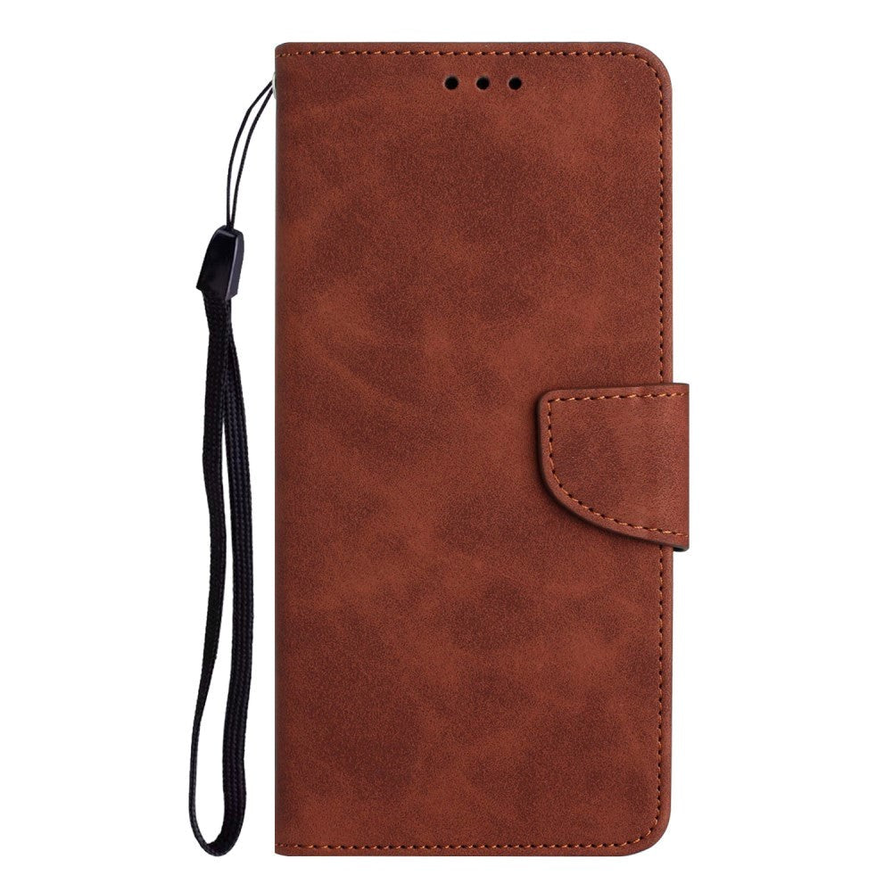 Xiaomi Redmi Note 12 Pro (5G) / Poco X5 Pro (5G) Læder Mobil Cover m. Pung og Strop - Brun