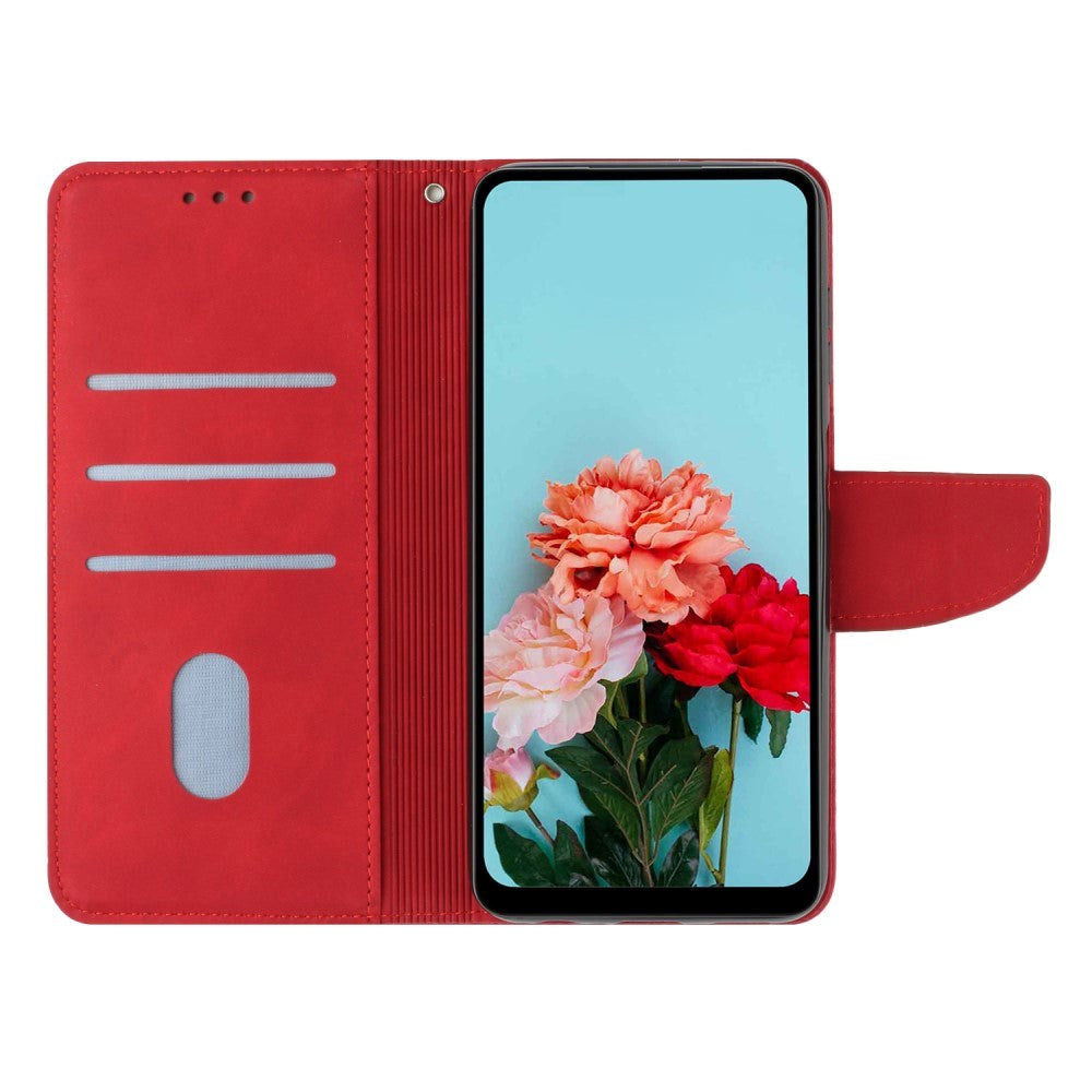 Xiaomi Redmi Note 12 Pro (5G) / Poco X5 Pro (5G) Læder Mobil Cover m. Pung og Strop - Rød
