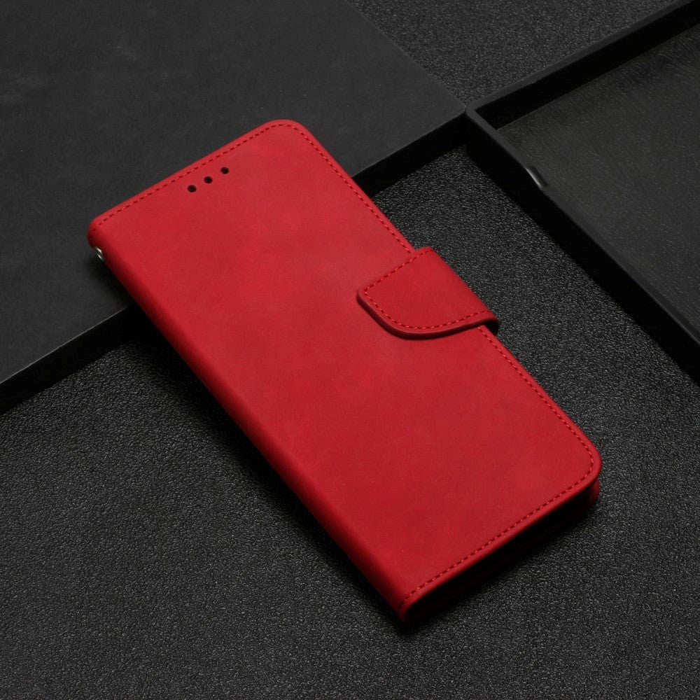 Xiaomi Redmi Note 12 Pro (5G) / Poco X5 Pro (5G) Læder Mobil Cover m. Pung og Strop - Rød