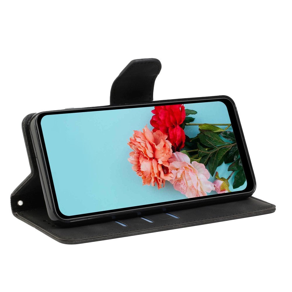 Xiaomi Redmi Note 12 Pro (5G) / Poco X5 Pro (5G) Læder Mobil Cover m. Pung og Strop - Sort