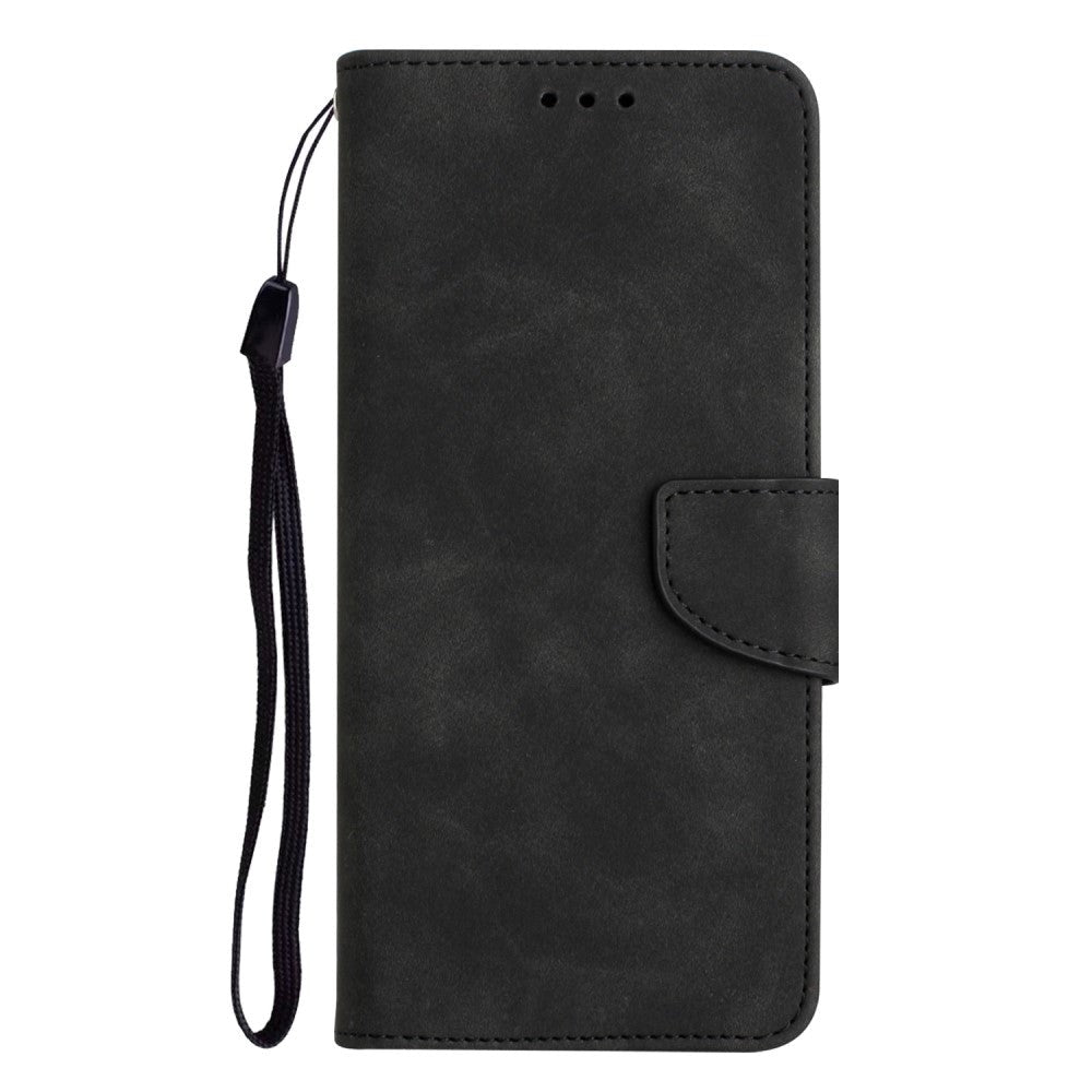 Xiaomi Redmi Note 12 Pro (5G) / Poco X5 Pro (5G) Læder Mobil Cover m. Pung og Strop - Sort