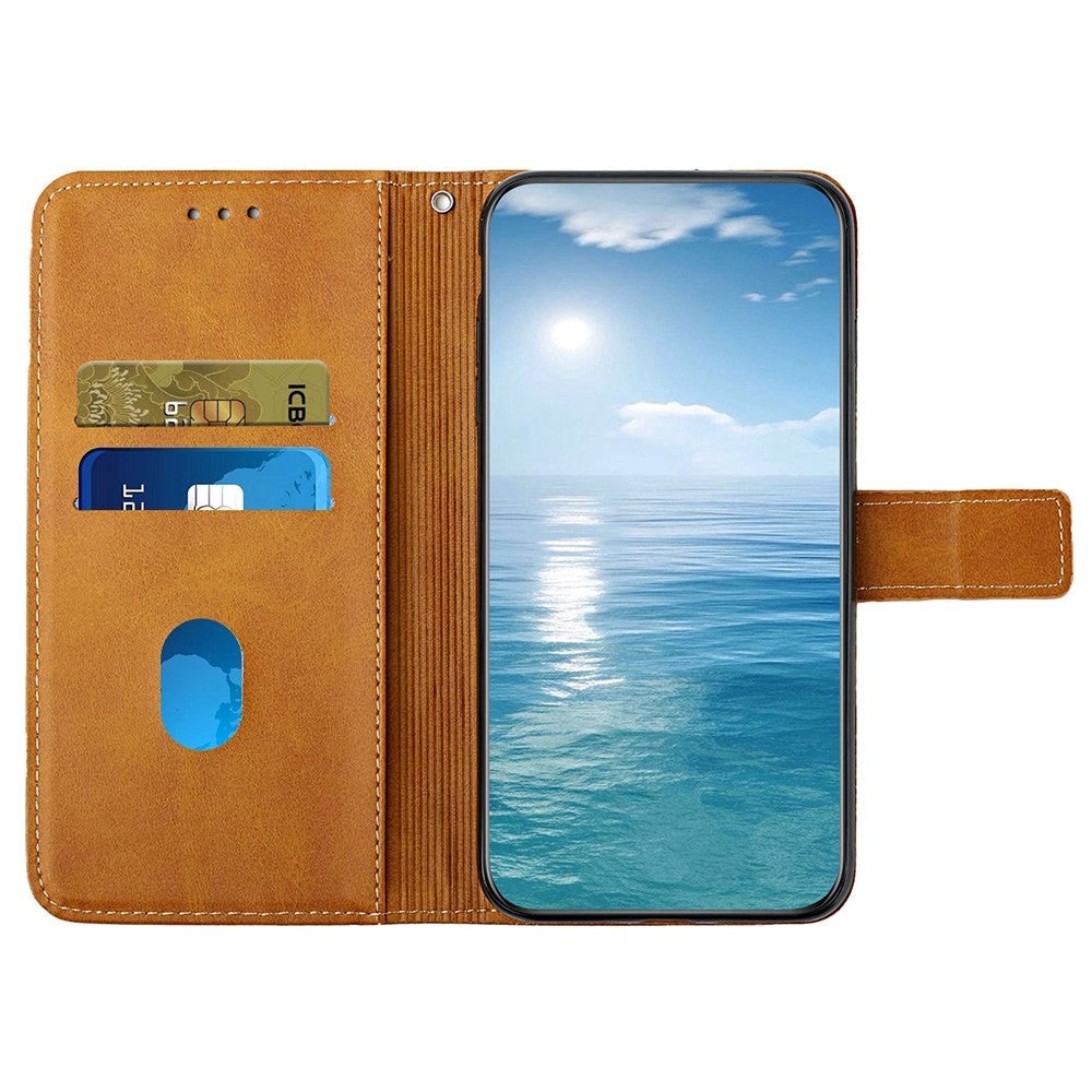 Xiaomi Redmi Note 12 Pro (5G) / Poco X5 Pro (5G) Læder Mobil Cover m. Pung & Ståfunktion - Lysebrun