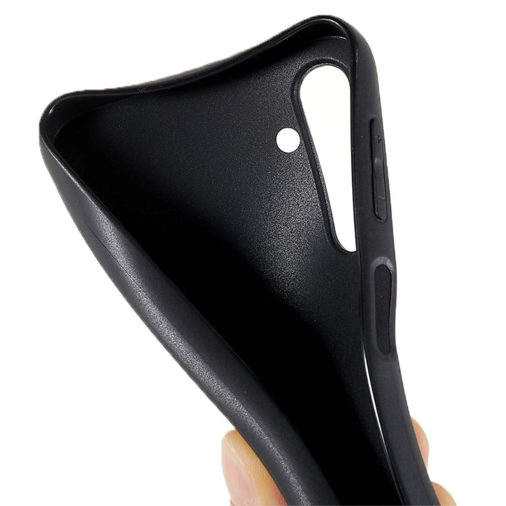 Samsung Galaxy A24 Mat Fleksibelt Plastik Mobil Cover - Sort