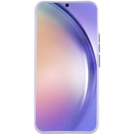 Samsung Galaxy A54 (5G) Fleksibel Plastik Mobil Cover m. Kortholder - Lilla