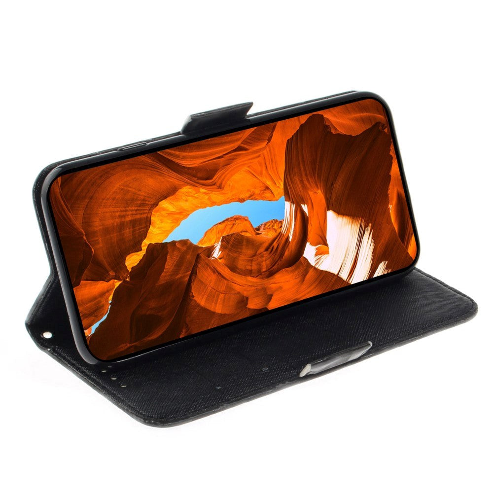 Sony Xperia 1 V Læder Mobil Cover m. Print - Vilde Dyr
