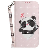 Sony Xperia 1 V Læder Mobil Cover m. Print - Glad Panda