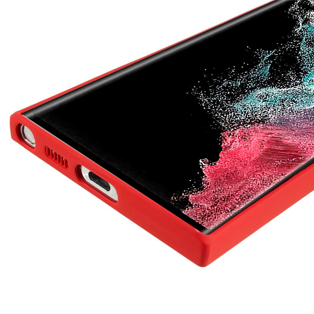 Samsung Galaxy S22 Ultra - EIDERWOOD Foret Fleksibelt Plast Cover - Rød