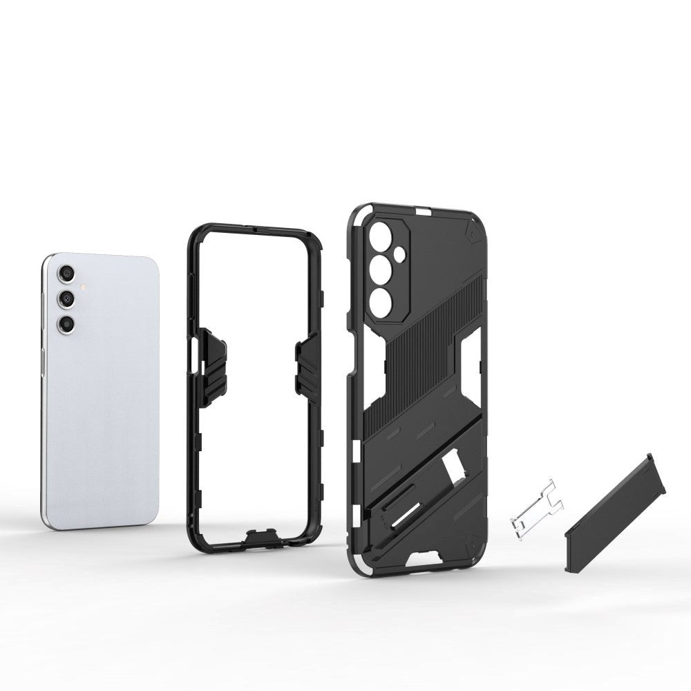 Samsung Galaxy A24 Hybrid Håndværker Bagside Mobil Cover m. Kickstand - Rød