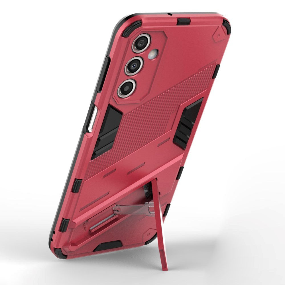 Samsung Galaxy A24 Hybrid Håndværker Bagside Mobil Cover m. Kickstand - Lyserød
