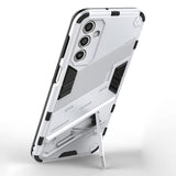 Samsung Galaxy A24 Hybrid Håndværker Mobil Cover m. Kickstand - Hvid