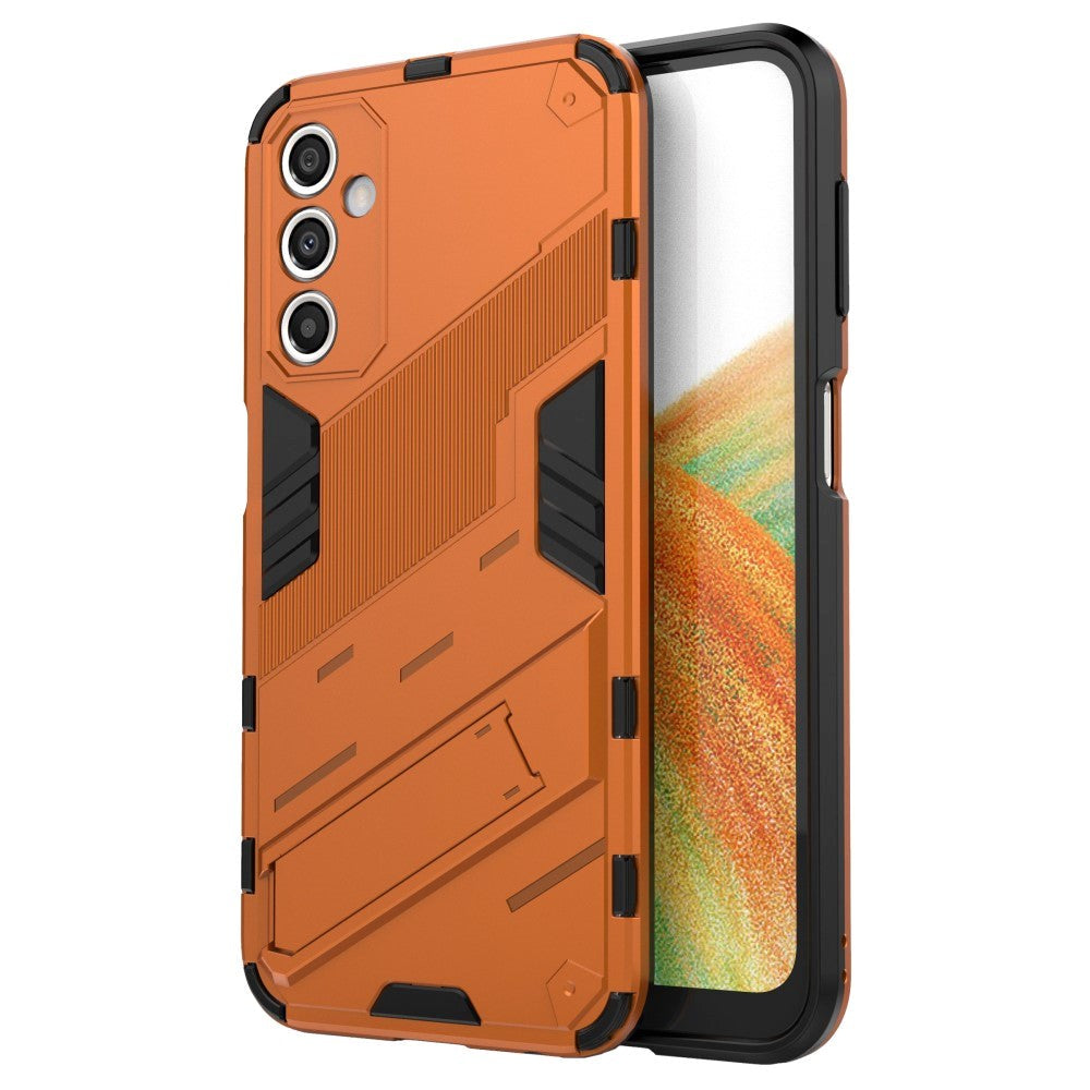 Samsung Galaxy A24 Hybrid Håndværker Bagside Mobil Cover m. Kickstand - Orange