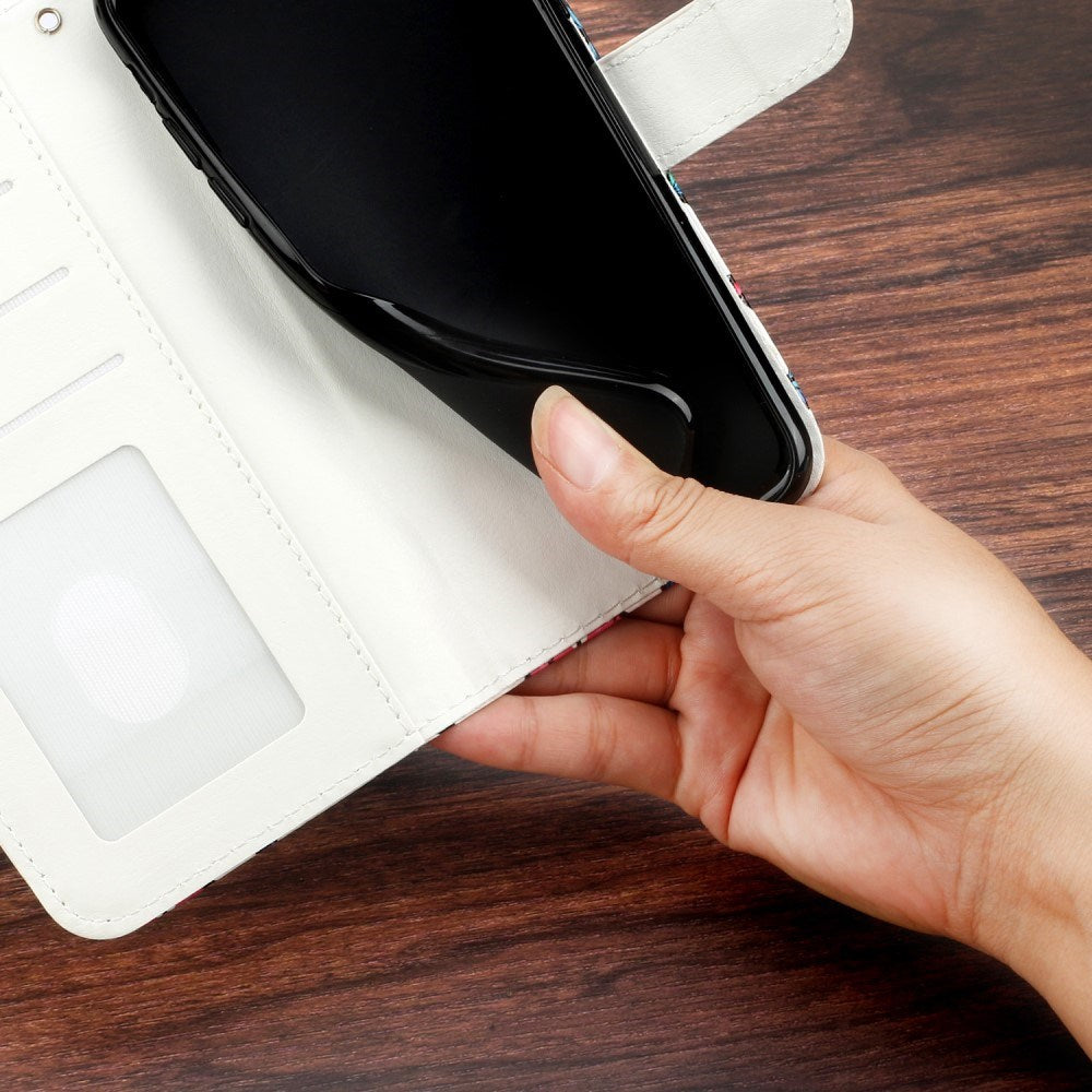 EIDERWOOD Motorola Moto G42 Læder Mobil Cover m. Pung og Strop - Leopard