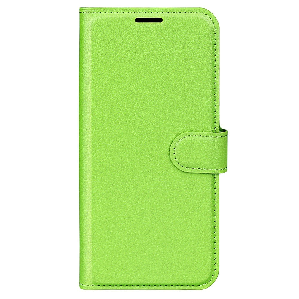Sony Xperia 1 V Litchi Læder Mobil Cover m. Pung - Grøn