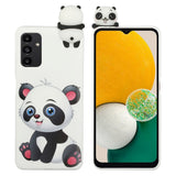 Samsung Galaxy A14 (5G) Fleksibelt Plastik Mobil Cover 3D - Panda